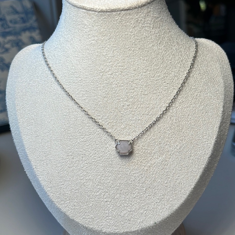 Kendra Scott Jaxon Silver Necklace View 2